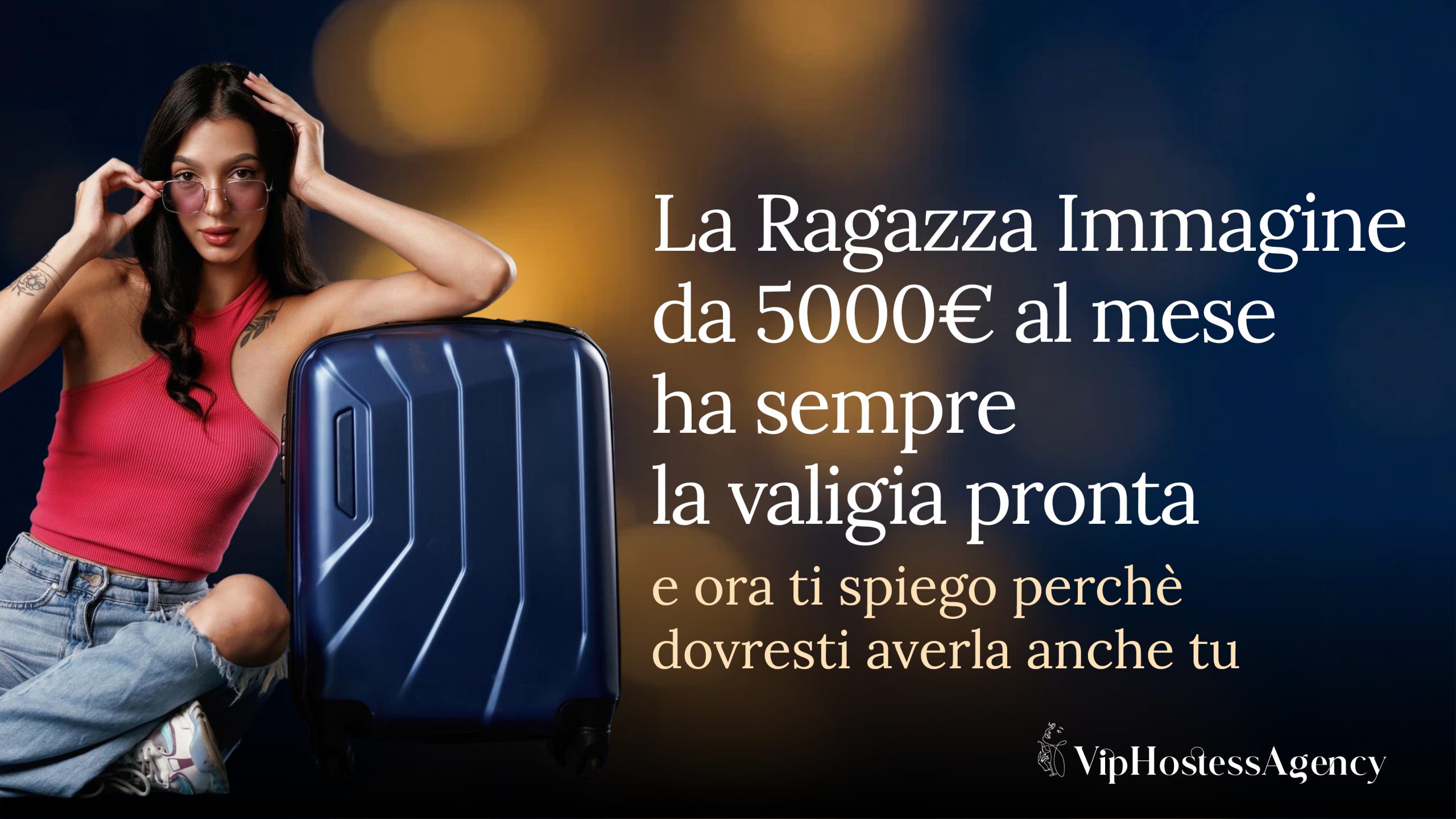 ragazza immagine da 5k al mese valigia pronta